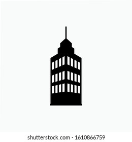 Hotel Icon - Illustration As A Simple Vector Sign & Trendy Symbol for Design and Websites, Presentation or Mobile Application.