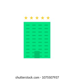 Hotel icon illustration,hostel vector sign symbol