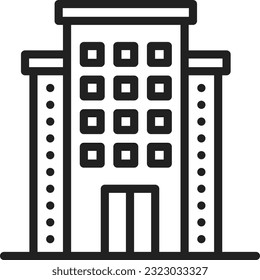 Hotel Icon image. Suitable for mobile application.
