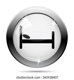 Hotel icon. Internet button on white background. EPS10 vector.