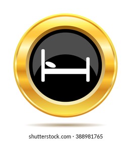 Hotel icon. Internet button on white background. EPS10 vector.

