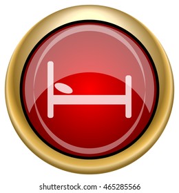 Hotel icon. Internet button on white background. EPS10 vector.