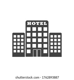 Hotel Icon isolate on white background drawing by illustration