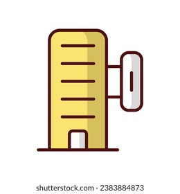 Hotel icon isolate white background vector stock illustration
