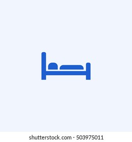 hotel icon, isolated, white background