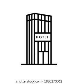 hotel icon line style vector eps 10
