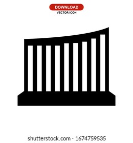 hotel icon or logo isolated sign symbol vector illustration - high quality black style vector icons
