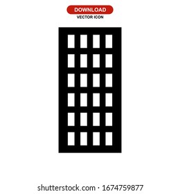 hotel icon or logo isolated sign symbol vector illustration - high quality black style vector icons
