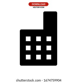 hotel icon or logo isolated sign symbol vector illustration - high quality black style vector icons
