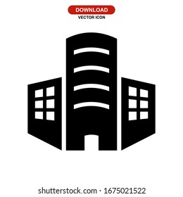 hotel icon or logo isolated sign symbol vector illustration - high quality black style vector icons
