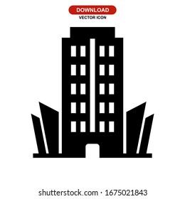 hotel icon or logo isolated sign symbol vector illustration - high quality black style vector icons
