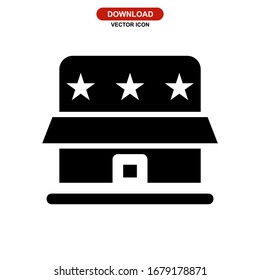 hotel icon or logo isolated sign symbol vector illustration - high quality black style vector icons
