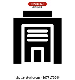 hotel icon or logo isolated sign symbol vector illustration - high quality black style vector icons
