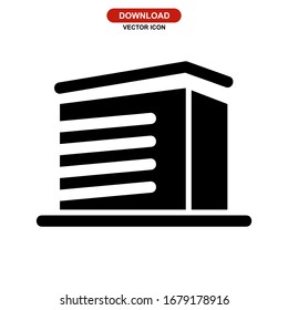 hotel icon or logo isolated sign symbol vector illustration - high quality black style vector icons
