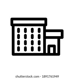 hotel icon or logo isolated sign symbol vector illustration - high quality black style vector icons

