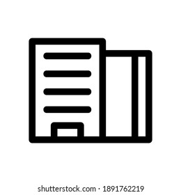hotel icon or logo isolated sign symbol vector illustration - high quality black style vector icons
