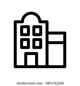 hotel icon or logo isolated sign symbol vector illustration - high quality black style vector icons
