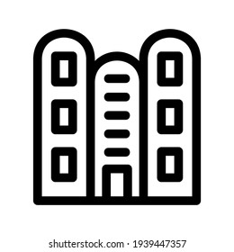 hotel icon or logo isolated sign symbol vector illustration - high quality black style vector icons
