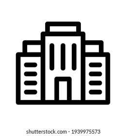 hotel icon or logo isolated sign symbol vector illustration - high quality black style vector icons
