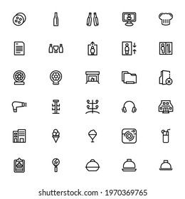 hotel icon or logo isolated sign symbol vector illustration - Collection of high quality black style vector icons
