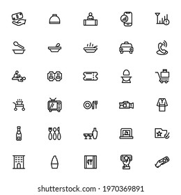 hotel icon or logo isolated sign symbol vector illustration - Collection of high quality black style vector icons

