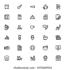 hotel icon or logo isolated sign symbol vector illustration - Collection of high quality black style vector icons
