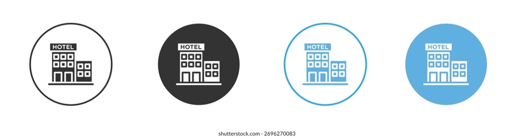 hotel icon Logo Plantilla Set de diseño