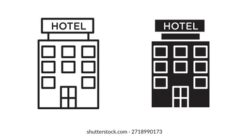 Icono del hotel para el App móvil, diseños editables