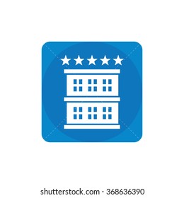 hotel icon, on white background