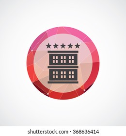 hotel icon, on white background