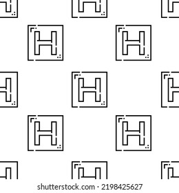 Hotel-Symbol-Muster. Nahtloses Hotelmuster auf weißem Hintergrund.