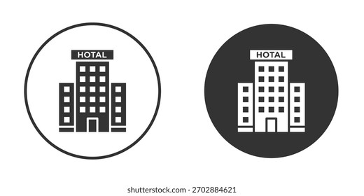 ícone do hotel. Perfeito para interfaces web e app, apresentações, infográficos