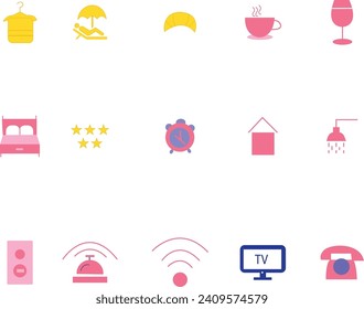 Hotel Icon photos and vector image .