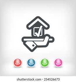 Hotel icon. Preference options.