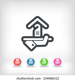 Hotel icon. Privacy concept.
