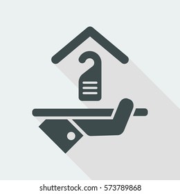 Hotel icon. Privacy concept.