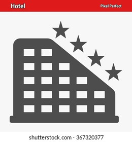 Hotel Icon. Professional, pixel perfect icons optimized for both large and small resolutions. EPS 8 format.