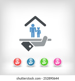 Hotel icon. Services for children.
