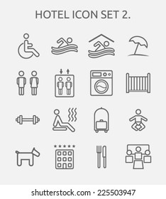 Hotel icon set 2.