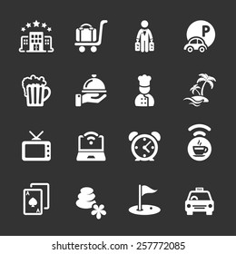 hotel icon set 2, vector eps10.