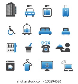 Hotel icon set