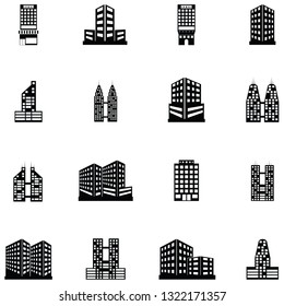 hotel icon set
