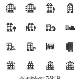 hotel icon set