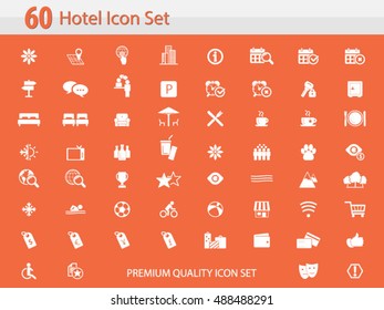 Hotel Icon Set - Hotel Amenities