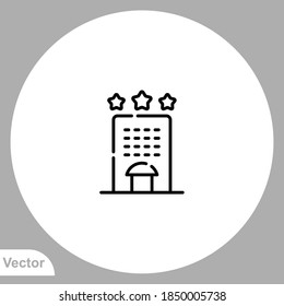 Hotel icon sign vector,Symbol, logo illustration for web and mobile