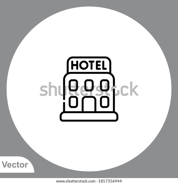 Hotel icon sign vector,Symbol, logo illustration\
for web and mobile