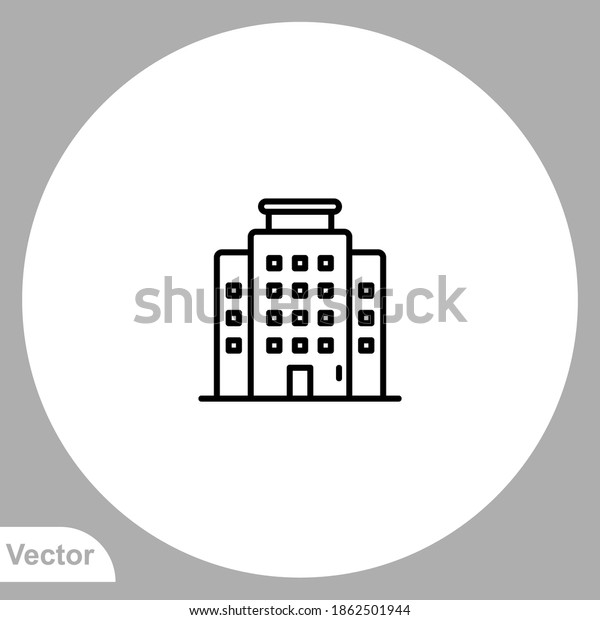 Hotel icon sign vector,Symbol, logo illustration\
for web and mobile