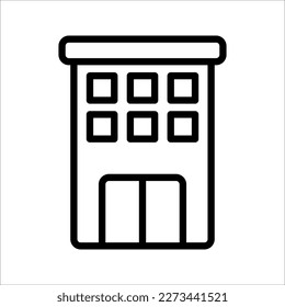 Hotel icon. Simple icon for business, marketing, internet concept. vector illustration on white background