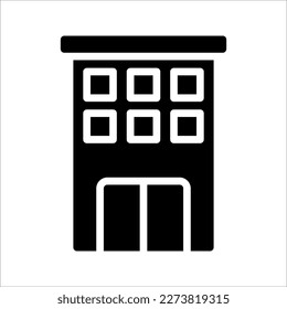 Hotel icon. Simple icon for business, marketing, internet concept. vector illustration on white background