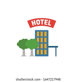 Icono del hotel. Elemento simple de la colección de iconos turísticos. Icono de Creative Hotel ui, ux, aplicaciones, software e infografías.